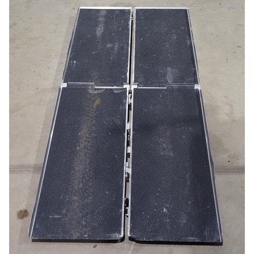 576 - Folding metal wheelchair ramps 1.8m x 70cm