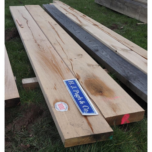 1000 - Oak beam 3.6m x 70mm x 275mm - 1 + 1