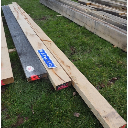 1001 - Oak beams average 4.1m x 75mm x 175mm  - 3