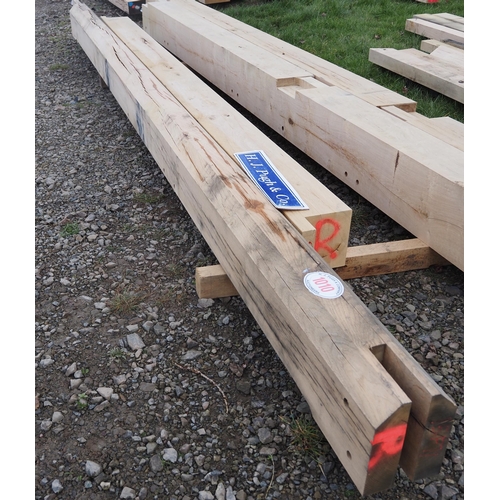 1010 - Machined oak beam 4.4m x 170mm x 230mm - 1 + 1