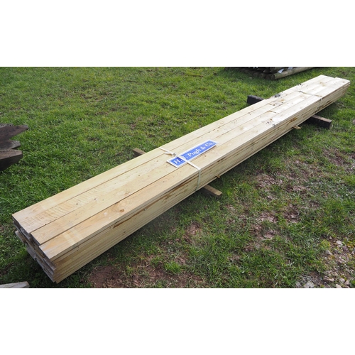 1125 - Sawn timbers 14' x 4' x 1