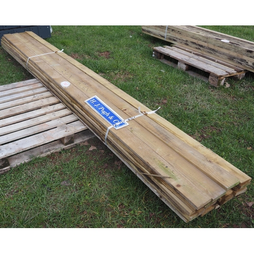 1147 - Sawn rails 12ft x 4