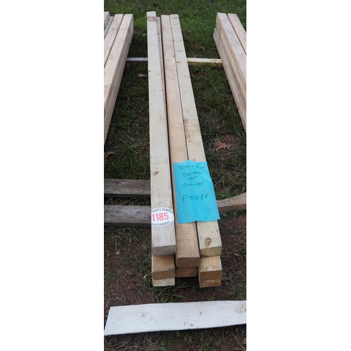 1185 - Softwood timbers 2.4m x 70mm x 48mm - 10