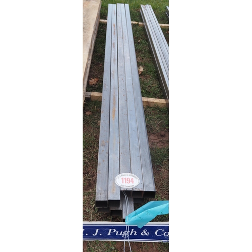 1194 - Steel box section 3.0m x 50mm x 50mm - 10