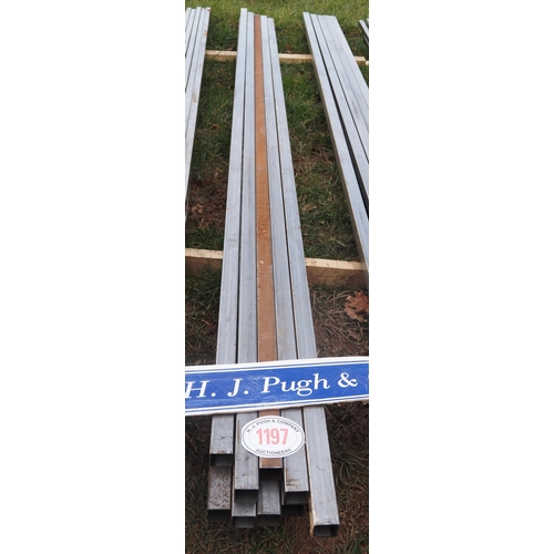 1197 - Steel box section 3.0m x 40mm x 40mm - 10
