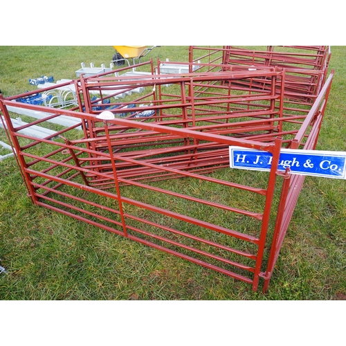 1285 - Painted sheep hurdles 6ft - 10
