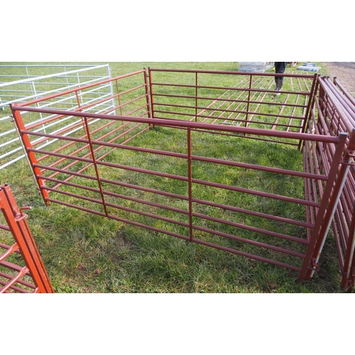 1287 - Painted sheep hurdles 8ft - 4