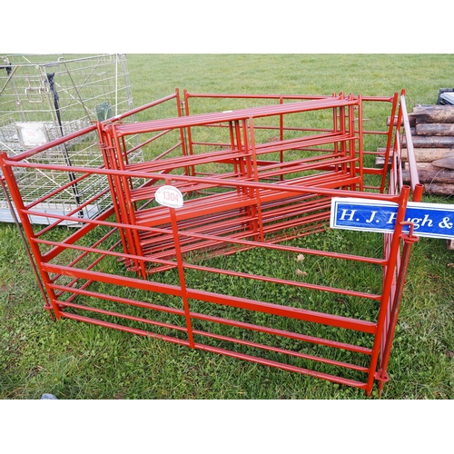 1304 - 5ft Painted sheep hurdles - 10