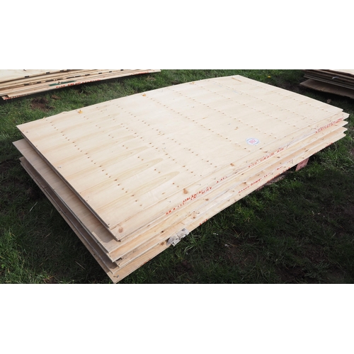 892 - Plywood boards 8' x 4' x 16mm - 10