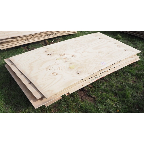 893 - Plywood boards 8' x 4' x 16mm - 9