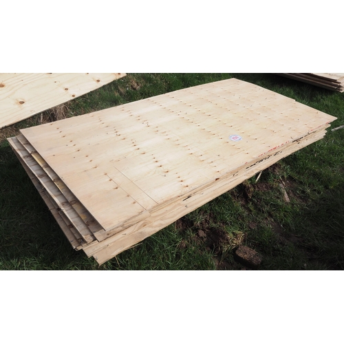 894 - Plywood boards 8' x 4' x 16mm - 10