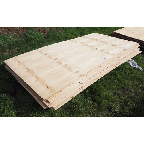 898 - Plywood boards 8' x 4' x 16mm - 10