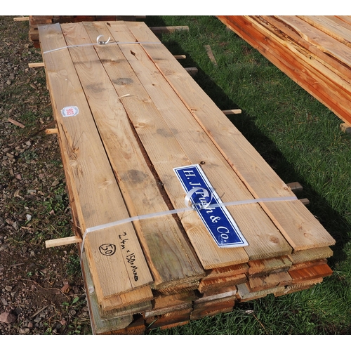 903 - Cedar boards 2.4m x 150mm x mixed - 50