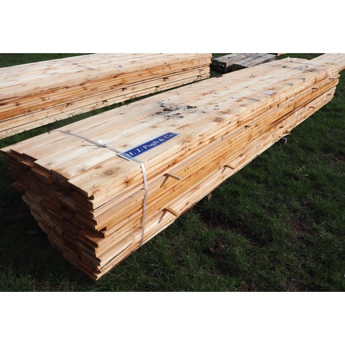 908 - Cedar boards 4.8m x 155mm x 25mm - 115
