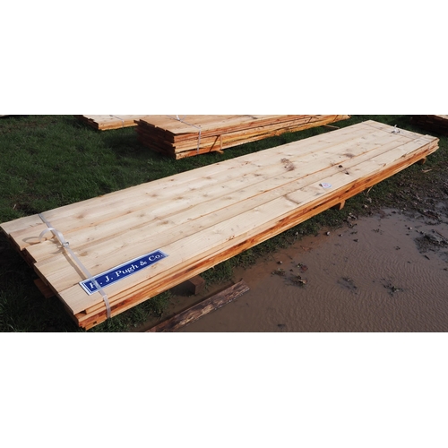 912 - Cedar boards 4.8m x 150mm x 25mm - 36