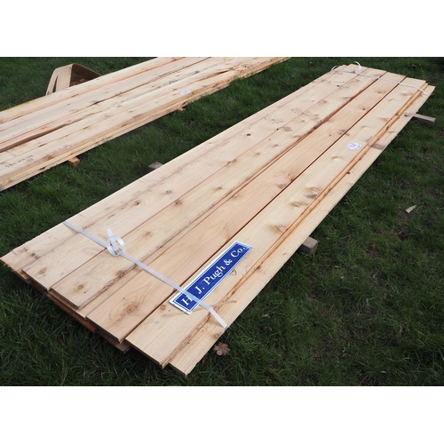 938 - Cedar boards 3.6m average, mixed - 14