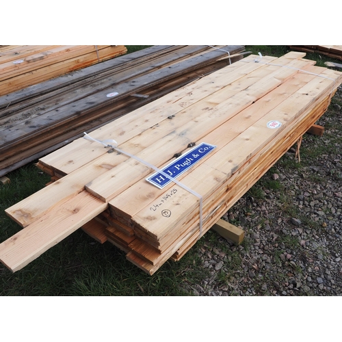 940 - Cedar boards 2.4m x 145mm x 25mm - 75