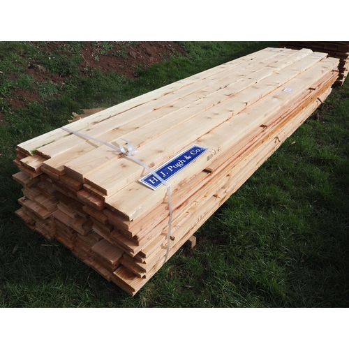 943 - Cedar boards 3.6m x 150mm x 25mm - 110