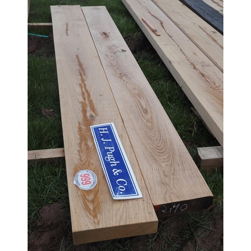 999 - Oak beam 2.6m x 60mm x 275mm - 1 + 1