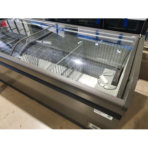 481 - AHT Athens chest freezer with AHT Kinley XL display freezer above. 2.5m long. Natural refrigerant, L... 