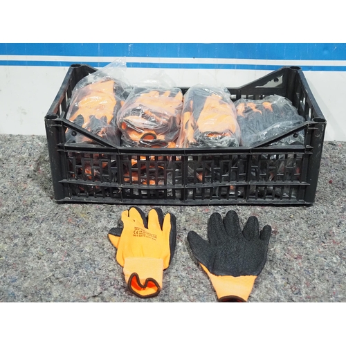 618 - 48 Pairs polyester/latex gloves XL