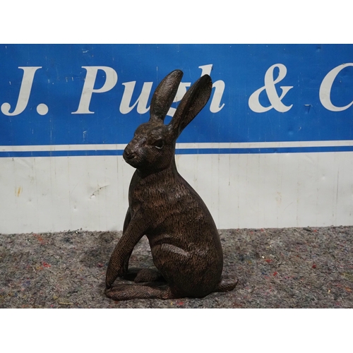 626 - Cast iron hare 15