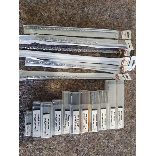 591 - Over 100 assorted masonry, HSS and multi drill bits