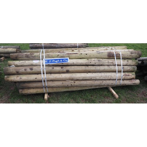 1155 - Peeled stakes 8ft x 6/7