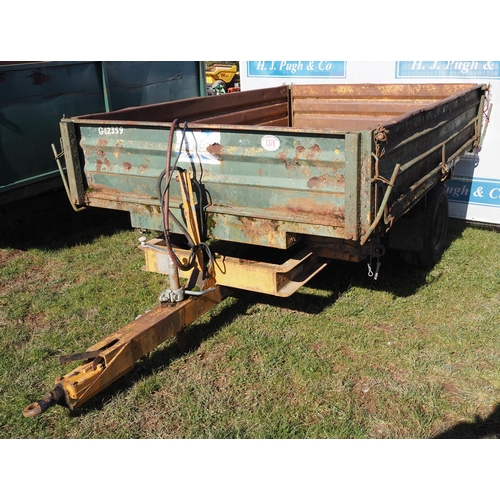 1376 - 3.5 Ton single axle drop-side tipping trailer, 1989