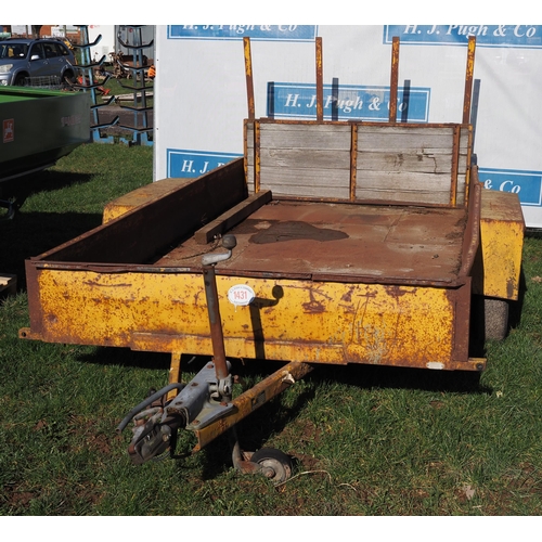 1431 - Richardson twin axle plant trailer 10ft
