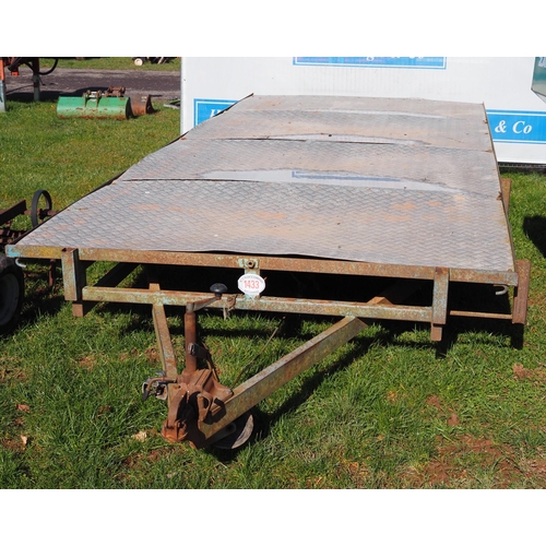 1433 - Flatbed trailer 16 x 6ft