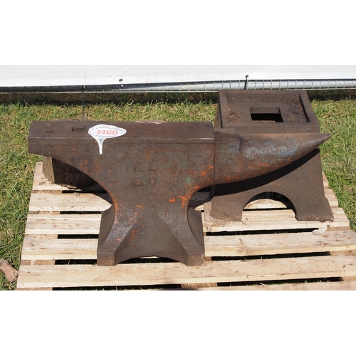 1460 - Large anvil on base