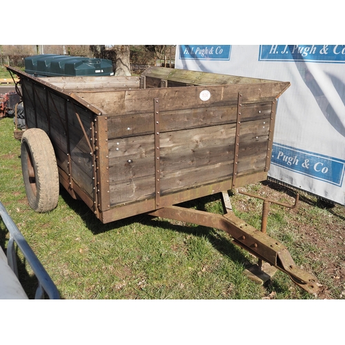 1534 - Vintage single axle trailer