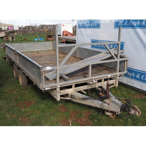 1556 - Ifor Williams LM146G trailer with 10ft ramps and spare headboard