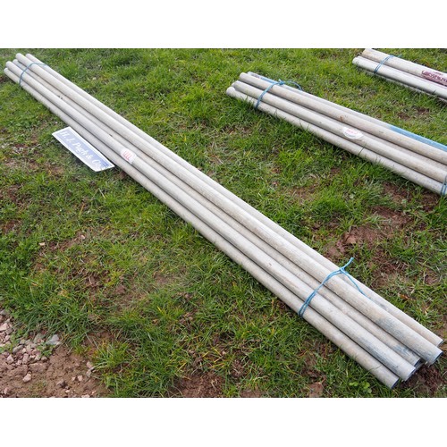 1222 - 10ft Aluminium scaffold poles - 10