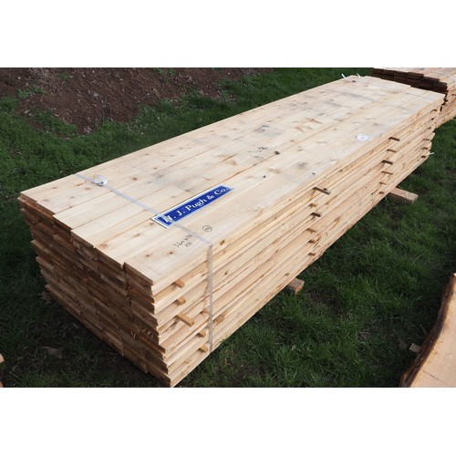 947 - Cedar boards 3.6m x 155mm x 25mm - 125