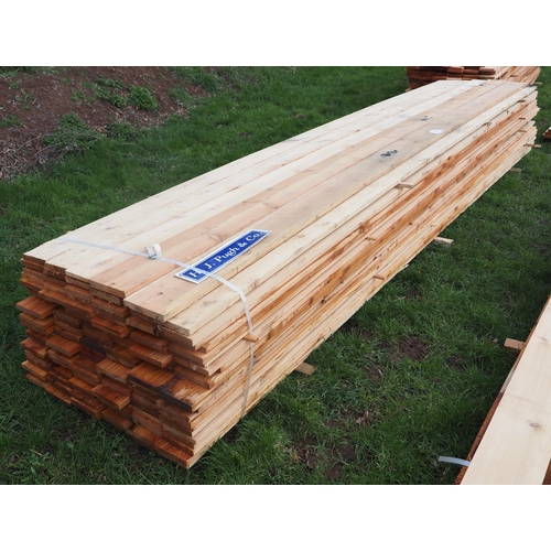 950 - Cedar boards 4.8m x 175mm x 25mm - 125