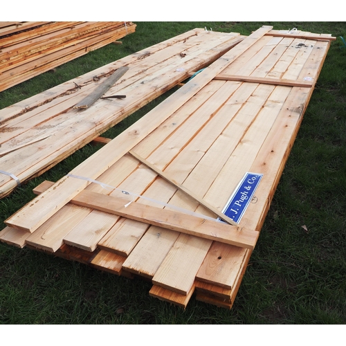 952 - Cedar boards 4.8m x 155mm x 25mm - 42