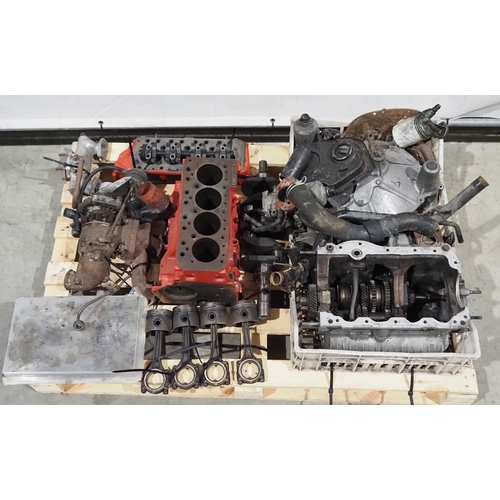 480 - MG Metro turbo engine stripped for inspection c/w manifold turbo, carb and gearbox