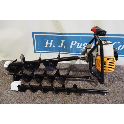 1771 - Jobsite 52cc ground auger with 3 bits