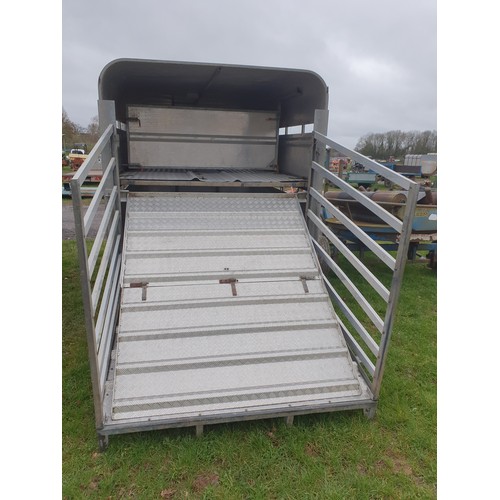 1557 - Gammock stock trailer with sheep decks 10 x 6ft