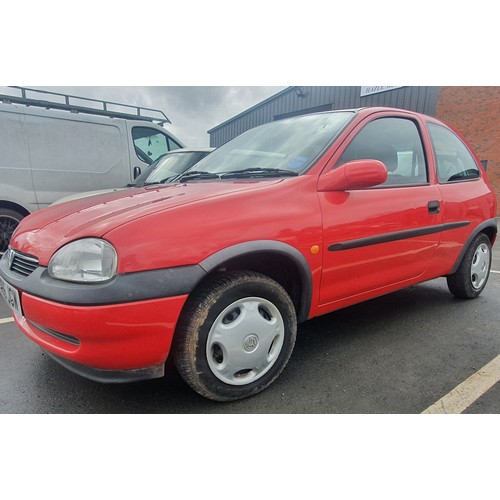 437 - Vauxhall Corsa 1.0l, 1998.
Runs and drives, from a deceased estate, showing 31,100 miles and hasn't ... 