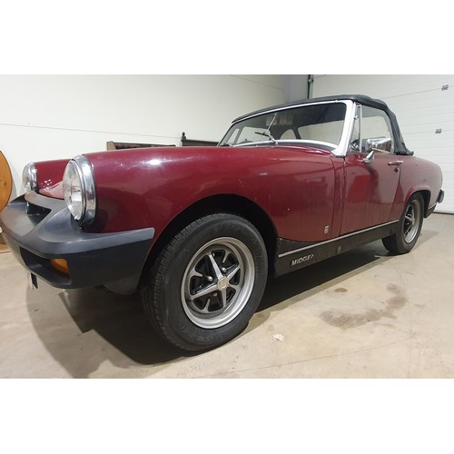 414A - MG Midget 1500, 1976.
Runs and drives, driven 60 miles to the saleroom. Has been stored for some tim... 