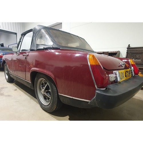 414A - MG Midget 1500, 1976.
Runs and drives, driven 60 miles to the saleroom. Has been stored for some tim... 