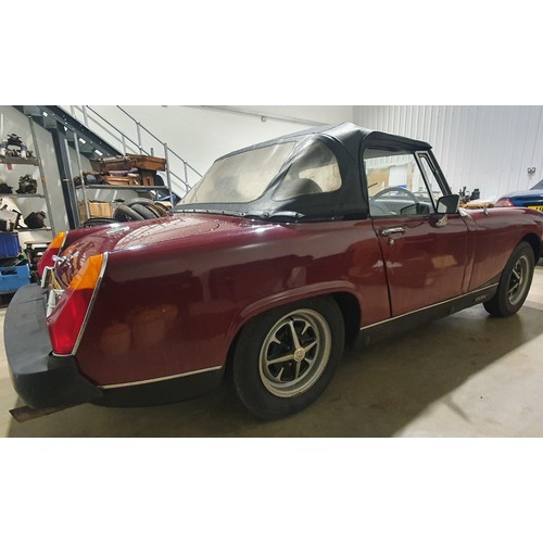 414A - MG Midget 1500, 1976.
Runs and drives, driven 60 miles to the saleroom. Has been stored for some tim... 