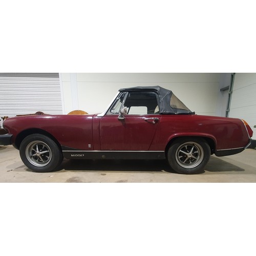 414A - MG Midget 1500, 1976.
Runs and drives, driven 60 miles to the saleroom. Has been stored for some tim... 