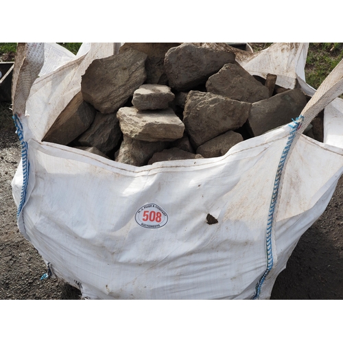 508 - Tote bag of local building stone