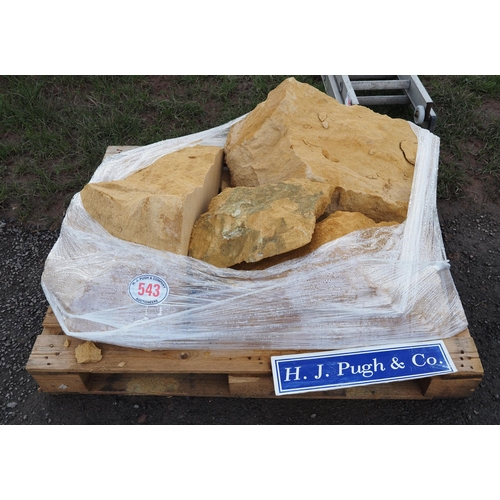 543 - Pallet of Cotswold stone