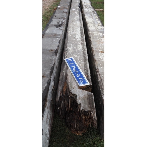 740 - Pine beam 6.4m x 320mm x 310mm - 1