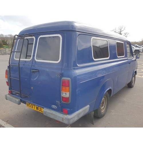 431A - Ford Transit 100L van mkII, 1984.
Runs and drives, 2.0ltr pinto engine, LWB single wheel, showing 26... 